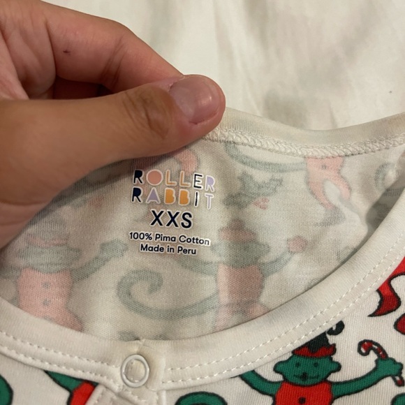SOLD Roller Rabbit Monkey Mas Long Sleeve Pajama Set - Picture 3 of 3